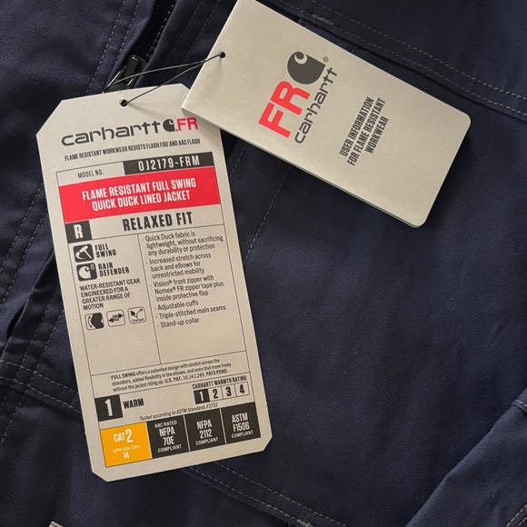 Men's Carhartt Navy Jacket - Picture 2 of 4